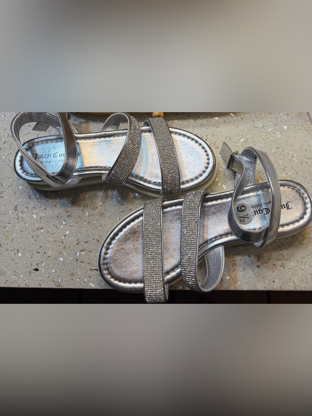 Juicy Couture Sandals SILVER 9.5